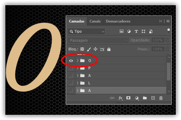 Crie um efeito de texto retrô de couro dourado no Adobe Photoshop