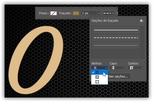 Crie um efeito de texto retrô de couro dourado no Adobe Photoshop
