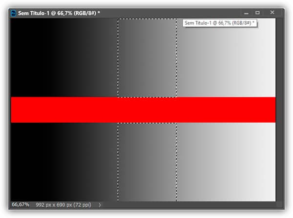 Com Adjacentes desmarcado, todos os pixels em qualquer lugar da imagem que estiverem dentro do intervalo de Tolerância serão selecionados.