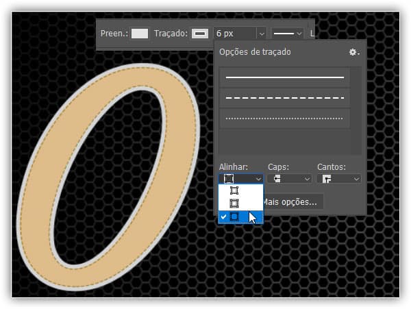 Crie um efeito de texto retrô de couro dourado no Adobe Photoshop