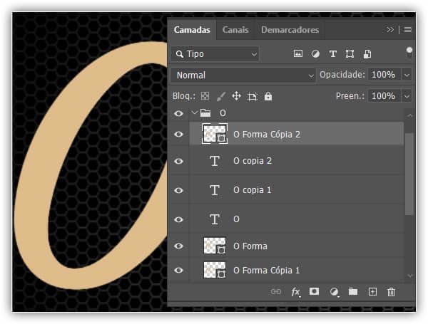Crie um efeito de texto retrô de couro dourado no Adobe Photoshop