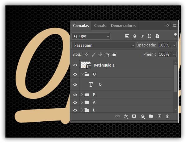 Crie um efeito de texto retrô de couro dourado no Adobe Photoshop