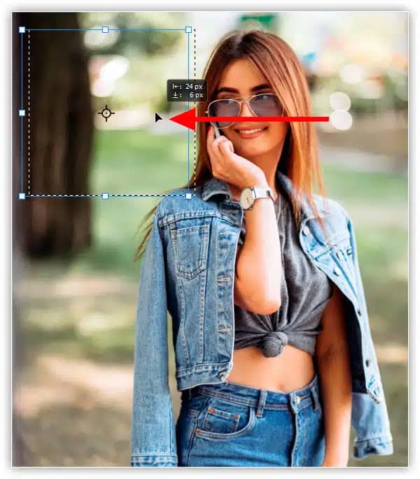 Como redimensionar seleções no Photoshop com transformar seleção