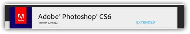 O nome na parte superior do Photoshop confirma que é a versão errada.