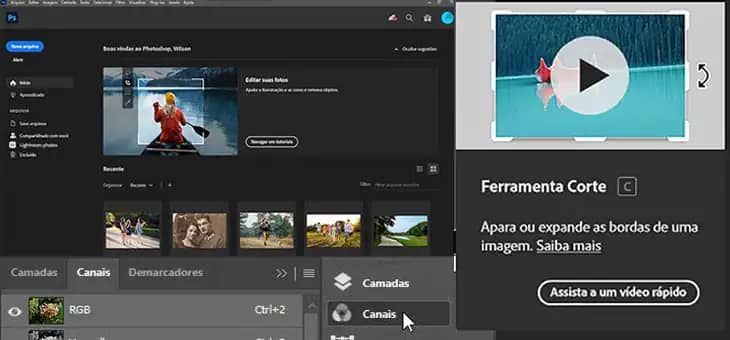Aprenda a navegar-e-usar o espaço de trabalho do Adobe Photoshop