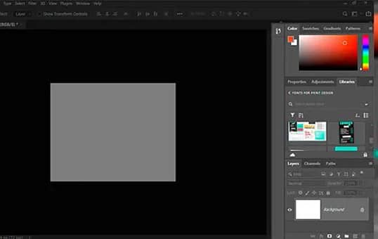 aprenda a trabalhar com painéis no Photoshop.