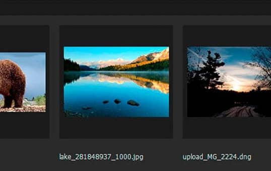 Aprenda a abrir imagens, incluindo arquivos RAW, JPEGs e TIFFs.