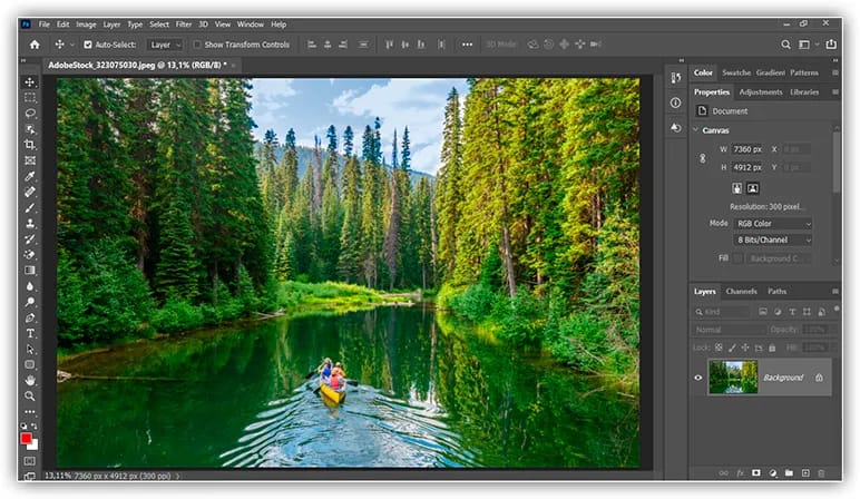 Como usar o painel navegador do Photoshop