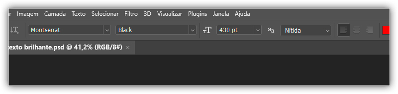 Efeito de texto brilhante no Photoshop