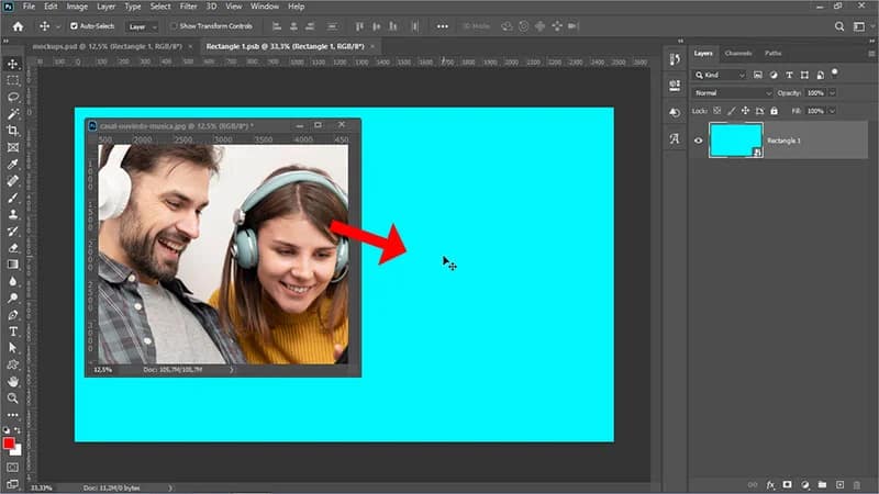 Abra a imagem do seu produto no Photoshop
