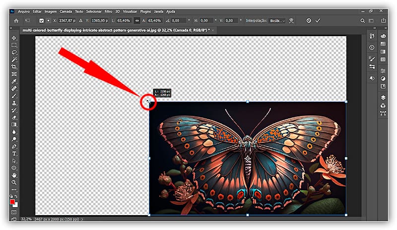 Transformação livre no Photoshop – Novos recursos e alterações