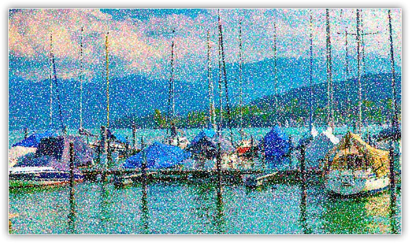 Efeito de pintura de pontilhismo no Photoshop