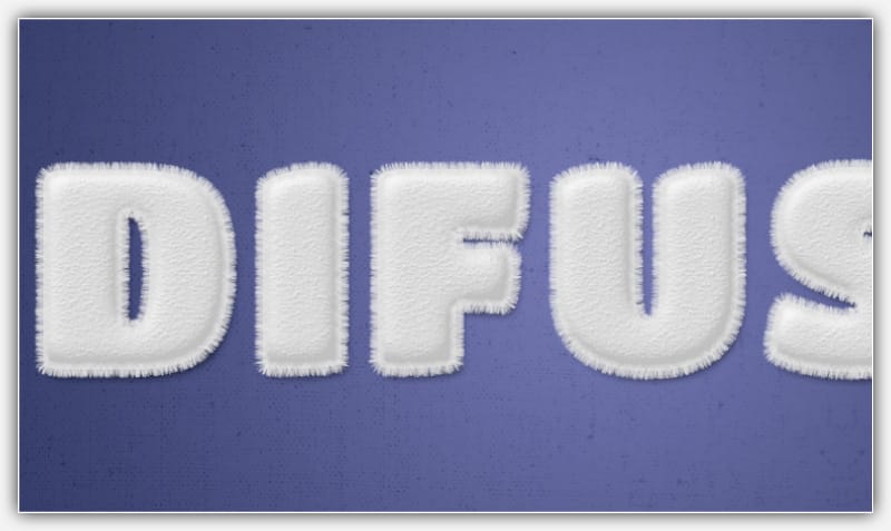 Efeito de texto difuso listrado