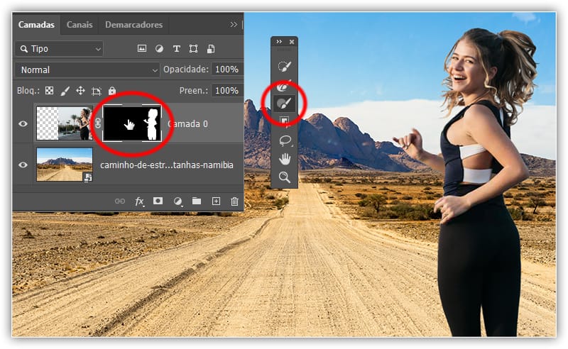 Como alterar um plano de fundo no Photoshop