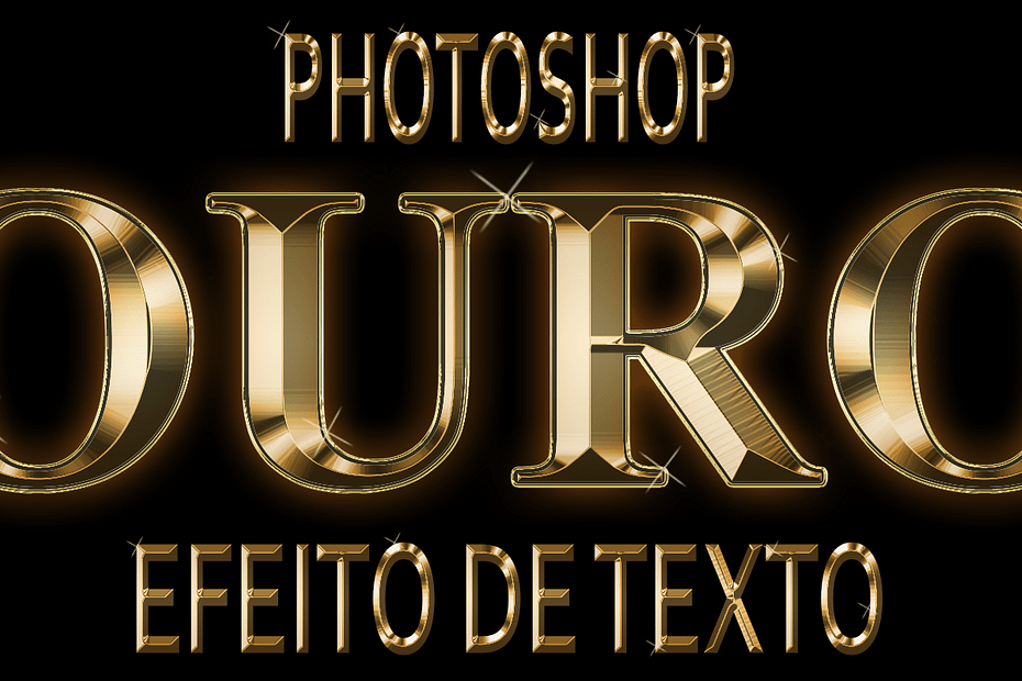 Crie um efeito de texto dourado no Photoshop CC e CS6