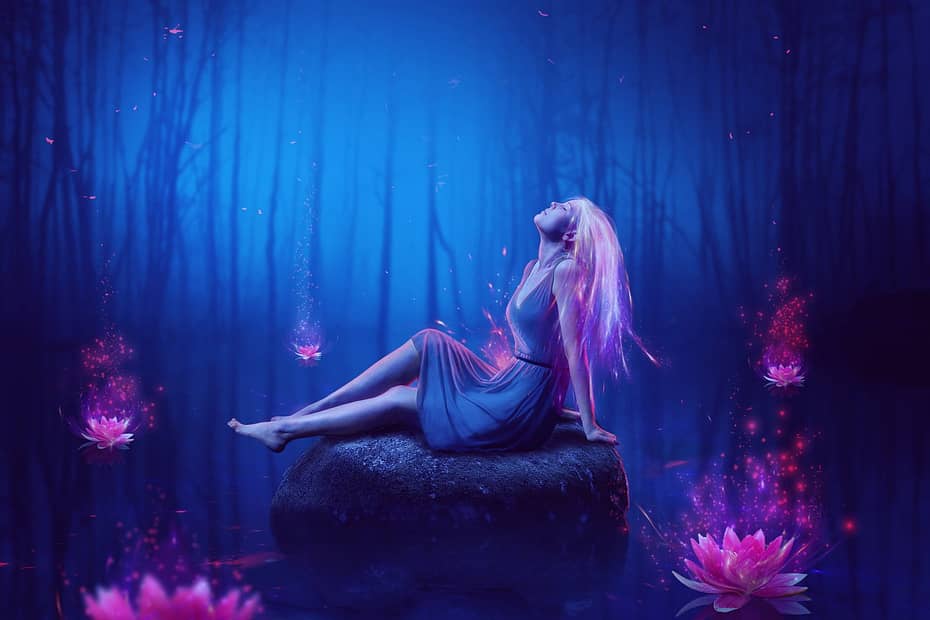 como criar uma cena de Fantasy Lake