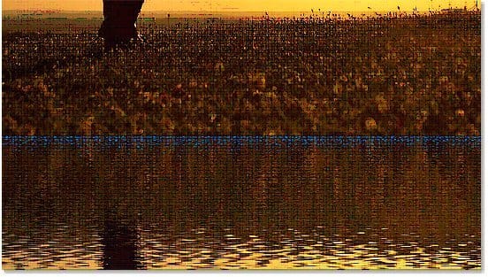 efeito de reflexo no Photoshop com ondulações