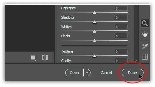 Clicar no botão Concluído para retornar ao Bridge.