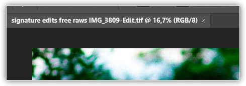 O nome do arquivo corresponde ao do Lightroom.