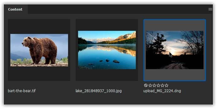 Como abrir imagens no Camera Raw