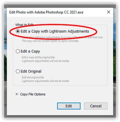 Como mover imagens JPEG do Lightroom para o Photoshop