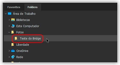 imagens no Photoshop a partir do Adobe Bridge