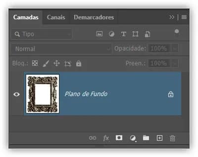 A camada Plano de fundo no Photoshop