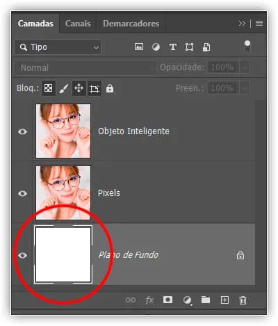 Dimensionar imagens com objetos inteligentes do Photoshop