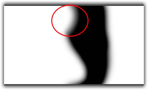 Pintar a área com branco foi o suficiente para restaurar a imagem na camada superior.