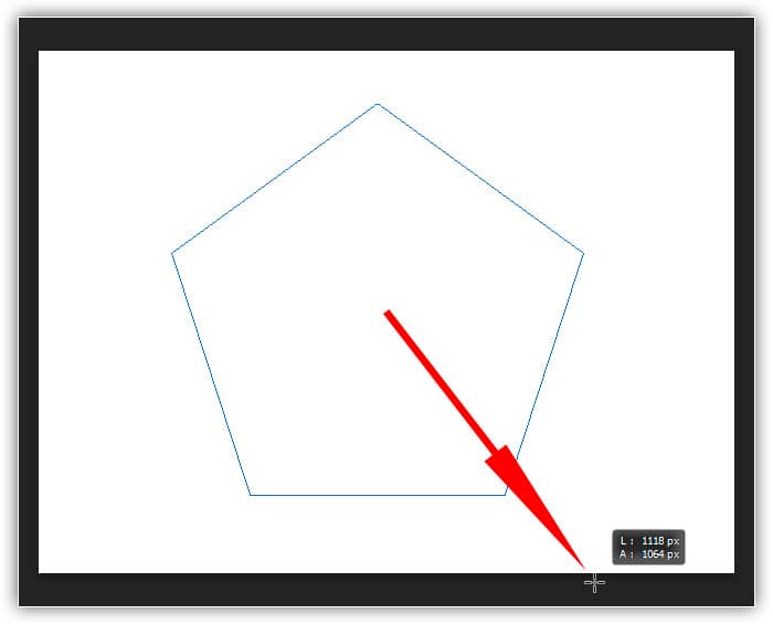 Desenhando o resto da forma poligonal.