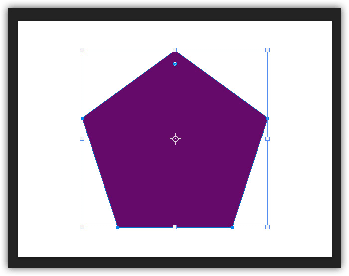 Solte o botão do mouse (depois a tecla Shift) para completar a forma.