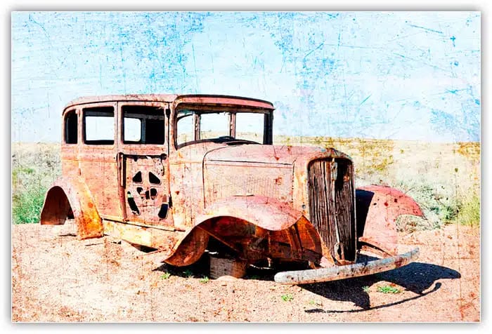 O modo de mesclagem Sobrepor cria um efeito de maior contraste.