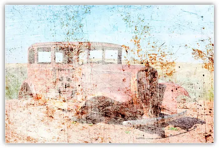 O resultado Luz Direta muito mais forte.