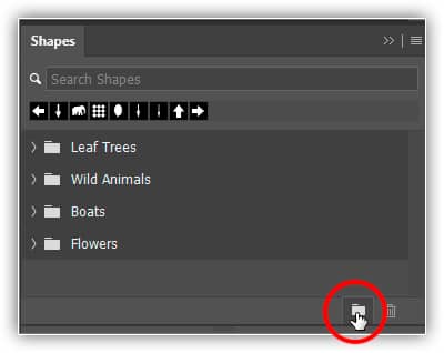 Criando um novo grupo de formas.