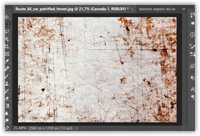 Como misturar texturas com fotos no Photoshop