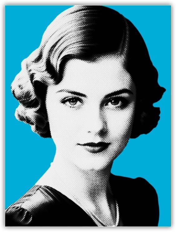 Aqui você pode ver o padrão de meio-tom