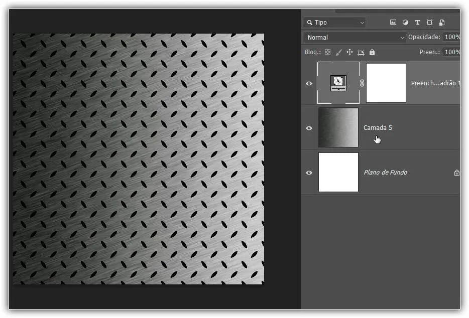 Posicionando a textura no documento.
