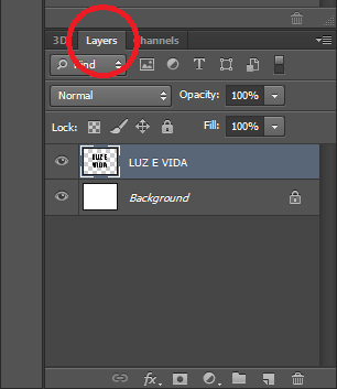 Voltando ao painel Camadas.