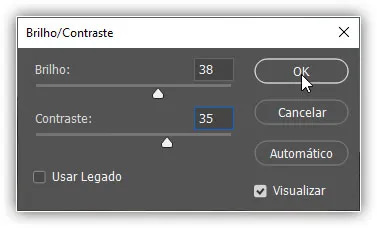 Clicando em OK para aceitar minhas configurações.