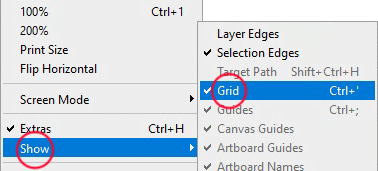 mostrando a grade para Efeitos fotográficos com grades de cores