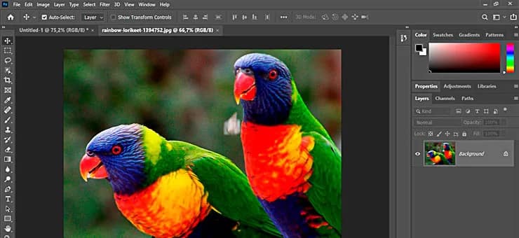 Conhecendo a interface do Photoshop