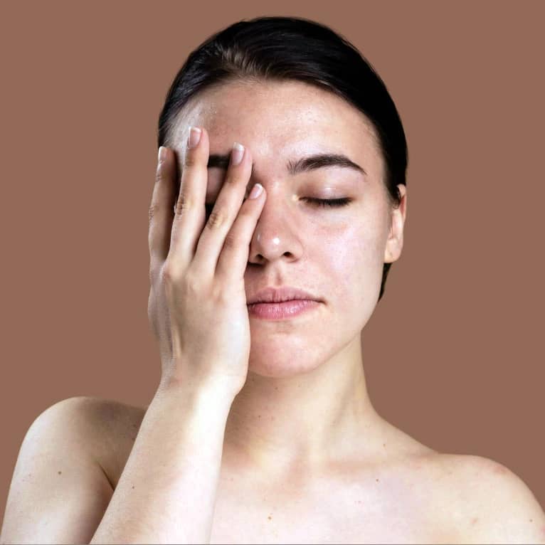 Depois de usar a ferramenta Pincel de Recuperação para Manchas