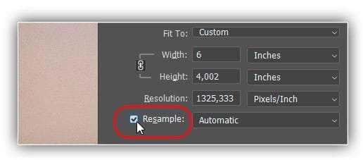 Ativando a Reamostragem.