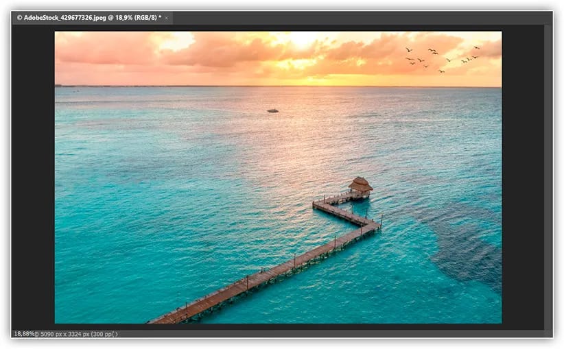 Cancele o recorte para retornar à imagem original.