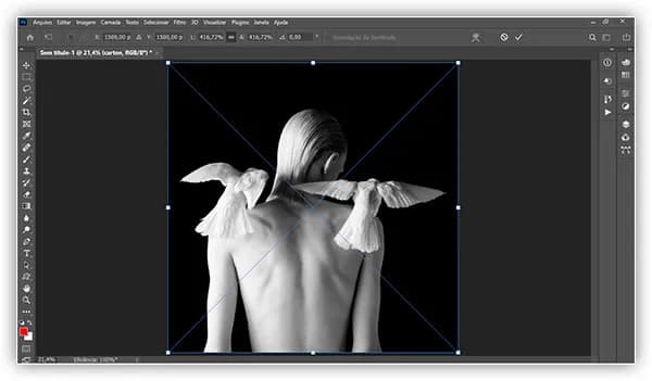 Abrir várias imagens como camadas no Photoshop