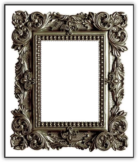 A área dentro do quadro é novamente selecionada.