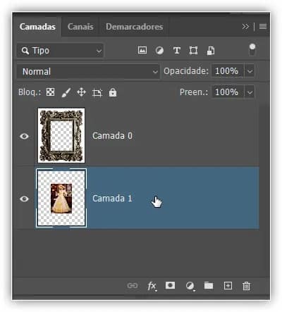 Selecionando a camada para converter em uma camada de fundo.