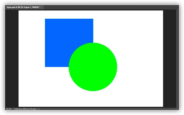 As formas estão de volta à sua ordem original.