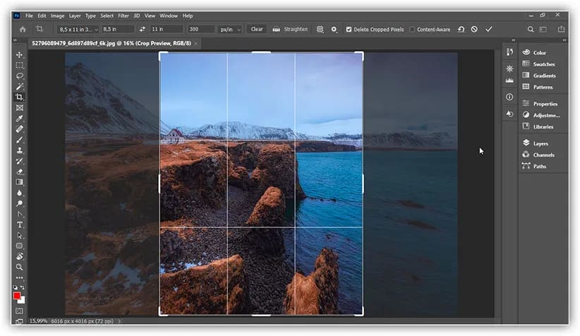 Como cortar imagens no Photoshop