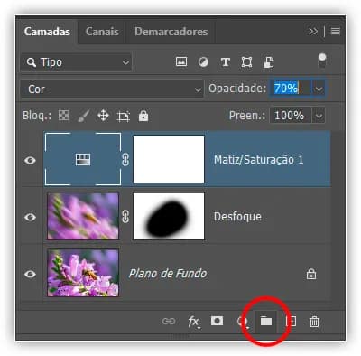 O ícone Novo Grupo.